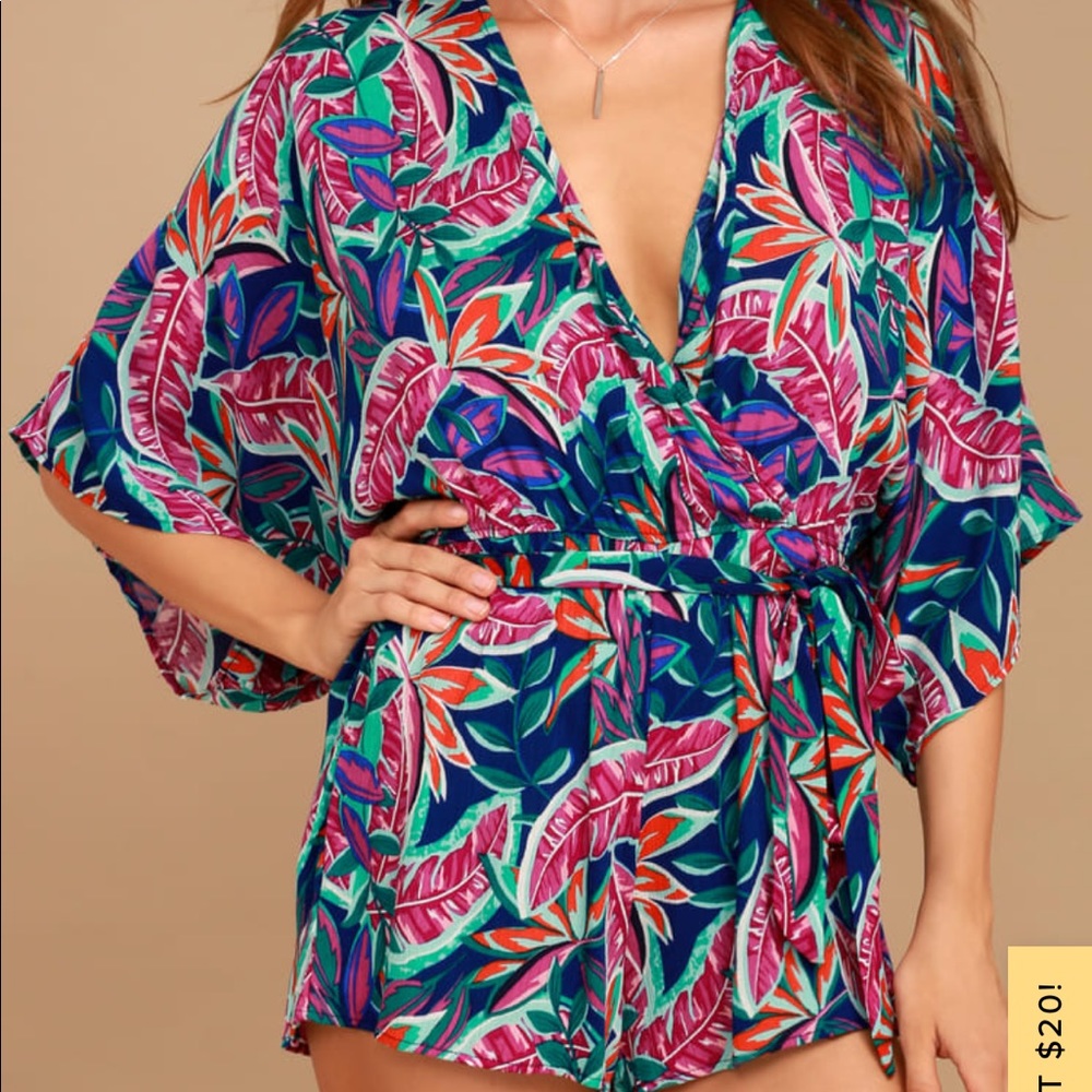 Lulus Hypnotized Purple Print Romper *